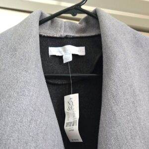 NWT New York & Company Gray Womans wrap Jacket/coat